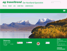 Tablet Screenshot of agtraveltrend.ch